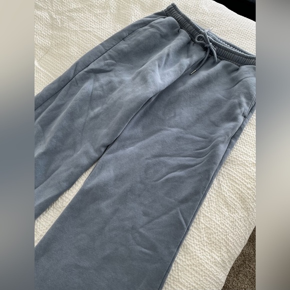 Abercrombie & Fitch Blue Wide Leg SweatPants - Picture 6 of 9